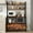 Brown, variant on Chnnmbrn Kitchen 39.37'' Steel Standard Bakers Rack with Microwave Compatibility,Wood Shelf,Black