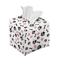 thumbnail image 6 of ZUXONGSY Dog Paw Square Tissue Box Covers PU Leather Household Tissue Holder Decorative Tissue Box Cover Wear Resistant Leather Tissue Box Cover for Table, Dresser, Countertop, 6 of 7