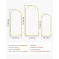 thumbnail image 3 of Metal Arch Backdrop Stand Kit - 3-Piece Set with Connectors & Carry Case for Weddings, Parties, Events, 3 of 11