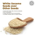 thumbnail image 6 of Pride Of India White Sesame Seeds, Unhulled Whole Seeds, Natural, Gluten Free, 1.25 lbs, 6 of 8