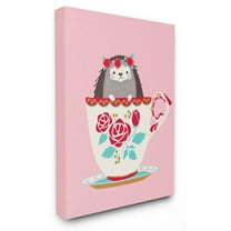 The Stupell Home Decor Collection The Kids Room by Stupell Hedgehog In Teacup Wall Art