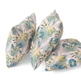 thumbnail image 2 of Plant Illusion Throw Pillow in Blue Gray 18x18, 2 of 4