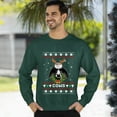 thumbnail image 3 of Christmas Sweatshirt, Men's Funny Cool Cows Christmas Sweatshirt, Holiday Ugly Sweater, Festive Crewneck for Parties & Cow Lovers, 3 of 5