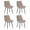 Beige#8, variant on Dining Chairs Set of four dining chairs, medieval modern style dining chairs for kitchen and dining room, with wooden legs, White,Fabric Dining Chairs