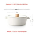 thumbnail image 2 of Stock Pot Neoflam FIKA 2,7 cuartos de galón, antiadherente, 22 cm, con tapa de cristal, 2 of 7