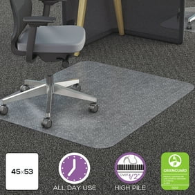 Deflecto Execumat 45 X 53 Chair Mat For High Pile Carpet