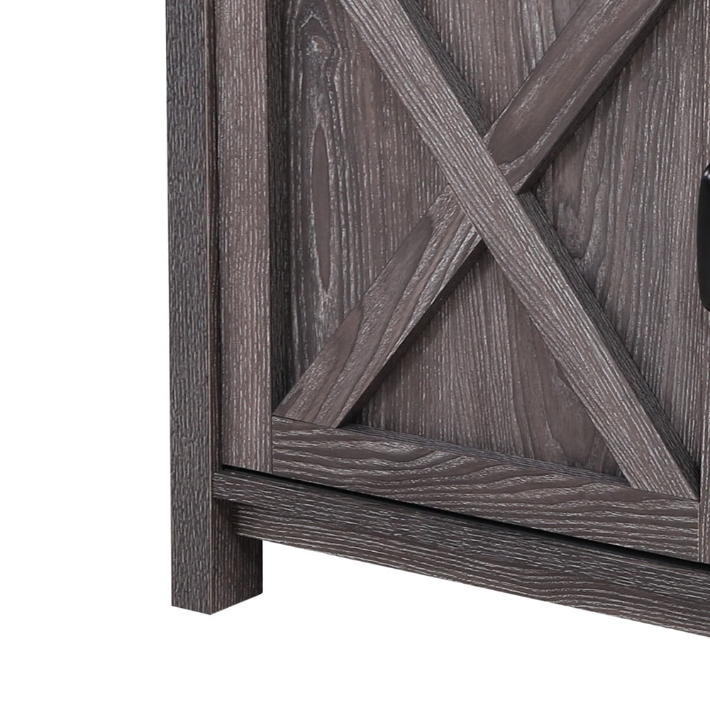 Kadyn Farmhouse Modern Barn Door Tv Stand for Tvs Up to 58", Entertainment Center for Tvs for Living Room, Entertainment Center with Storage, Dark Gray Kadyn Farmhouse Modern Barn Door Tv Stand for Tvs Up to 58", Entertainment Center for Tvs for Living Room, Entertainment Center with Storage, Dark Gray