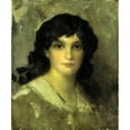 thumbnail image 3 of James Abbott McNeill Whistler 15x17 Black Modern Framed Museum Art Print Titled - Head of a Young Woman (ca 1840), 3 of 5
