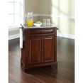 thumbnail image 2 of Crosley Brands Lafayette Granite Top Portable Kitchen Island/Cart Mahogany/Gray, 2 of 5