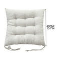 thumbnail image 3 of Chair Cushion with Ties for Dining Chairs Thick Soft Seat Cushions Non Slip Corduroy Reversible Square Garden Patio Comfortable Chair Pads 15.7" x 15.7", 3 of 5