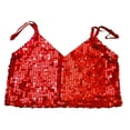 thumbnail image 4 of Byoo Tween Girls Summer Sleeveless Tank Top Sequin Spaghetti Strap V Neck Daily Sleeveless Tee Shirts Tshirt, 4 of 4