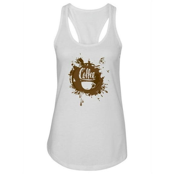 Coffee Style Racerback Tank Women -Image by Shutterstock, Female x-Large
