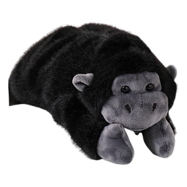 Organizador de estuches multiusos con forma de animal, cierre de cremallera, adorable, gran capacidad. Negro