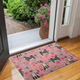 thumbnail image 2 of Shiba Inu Dog and Flower Floral Door Rugs,Washable Non Slip Door Mats Indoor,Decorative Door Mats,Entry Mat Indoor for Entrance,Bedroom,Kitchen,Bathroom,17"x30", 2 of 6