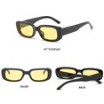 thumbnail image 2 of BUTABY Gafas de sol rectangulares para mujer, gafas de conducción retro de los años 90, marco cuadrado estrecho, protección UV400, 2 of 5