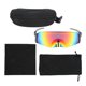 thumbnail image 1 of Gafas deportivas para ciclismo, gafas de sol semisin montura, gafas para senderismo, protección contra el viento UV, gafas de sol para exteriores 9050 negro rojo, 1 of 5