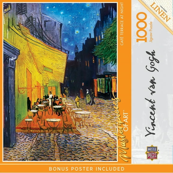 MasterPieces 1000 Piece Puzzle - Café Terrace at Night - 19.25"x26.75"