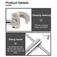 thumbnail image 3 of Wrench Multifunctional Sink Wrench Carbon Steel Faucet Sewer Pipes Bathroom Plumbing Installation Disassembly Tool 180 Movable Heads 8-28mm Clamping Ranges, 3 of 7