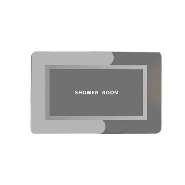 Feltree Quick-Dry Bathroom Floor Mat with Textured Surface, Non-Absorbent Shower Rug for Wet Room Safety, Easy-Clean Rubber Backing & Modern Décor