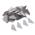 thumbnail image 1 of 50 Uds. de de imitación de cristal de espejo trapezoidal plano acrílico para coser, para disfraz, de noche, accesorio de ropa Plata BLESIY Coser en diamantes de imitación acrílicos, 1 of 7