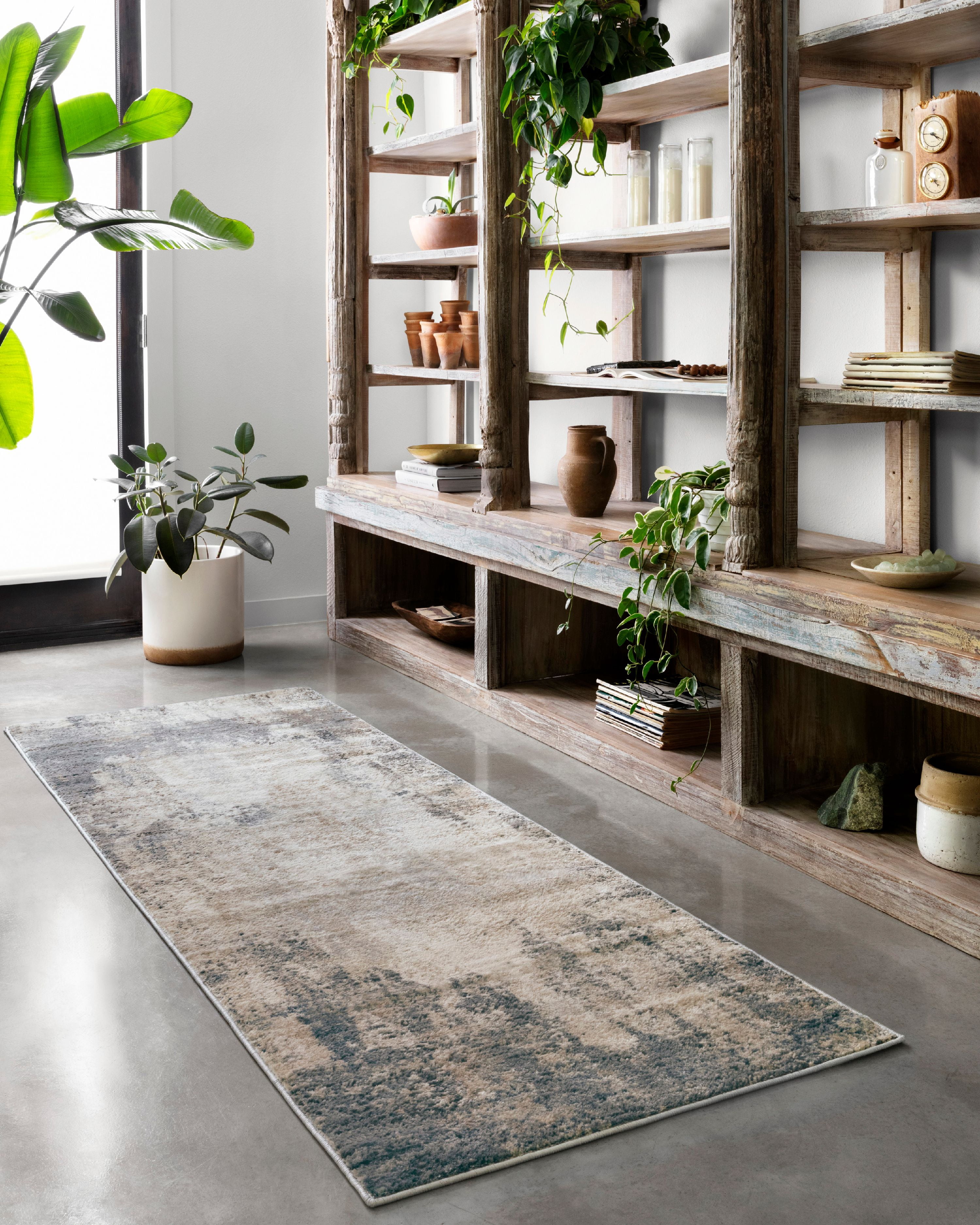 Loloi Teagan Ivory / Mist 2'-8" x 4' Accent Rug