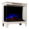 thumbnail image 4 of Modern Ember 24″ 3-Sided Electric Fireplace Stove Heater, Taupe Mist Finish, 4 of 6