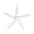 thumbnail image 2 of LEDET 64 in. Gold and White Indoor 5-Solid Wood Blades LED Ceiling Fan with Remote, 2 of 8