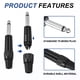 thumbnail image 3 of Uxcell 2 Pcs 1/4" Conector de Audio TS, Conector de Cable Mono Masculino TS de 6.35 mm, Conector de Cable de Audio Masculino TS para Altavoz, Micrófono, Guitarra, Equipos de Audio, 3.54" Negro, 3 of 6