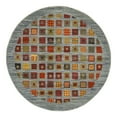 thumbnail image 3 of Unique Loom Fars Collection Area Rug - Kish (6' 1" Round Blue/Brown), 3 of 7