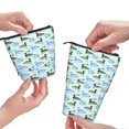 thumbnail image 3 of Xecao Mallard Duck Of Lotus Flowers Print Telescopic Pencil Bag Pen Holder Pop Up Stationery Case Stand-up Retractable Transformer Bag Standing Organizer, 3 of 6