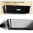 thumbnail image 5 of Stainless Steel Cat Litter Box with Lid – Fully Enclosed Large Litter Box for Big Cats, Odor Control with Magnetic Door, Easy Clean, Multi-Cat Durable Metal Pan (Black), 5 of 7