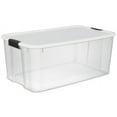thumbnail image 1 of Sterilite 116 Quart Storage Totes, 4 Pack, & 66 Quart Storage Totes, 6 Pack, 1 of 11