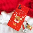 thumbnail image 1 of Christmas Reindeer Santa Claus Key Chain Case For iPhone 15 Pro Max 15 Pro For iPhone 15 Plus Hat Tree Snowman Tpu Cover, 1 of 5
