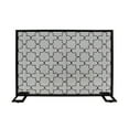 thumbnail image 5 of Christopher Knight Home Alleghany Modern Single Panel Fireplace screen by  - N/A Black Brushed Silver Finish, 5 of 5