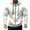 White A, variant on Mens Casual Hooded Sweatshirt Jacket Multi-Pocket Vintage Print Long Sleeve Zipper Workwear Jackets (XL, White)