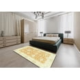 thumbnail image 4 of Ahgly Company Indoor Rectangle Abstract Orange Abstract Area Rugs, 5' x 7', 4 of 6