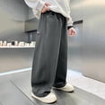thumbnail image 5 of OVAFBAU Boys Sweatpants Casual Boys Wide Leg Long Athletic Loose Solid Color Pants, 5 of 9