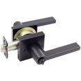 thumbnail image 3 of Vienna Door Lever with Square Rosette, Entry Latch, KW Keyway, Vintage Bronze by Stone Harbor Hardware, 3 of 4