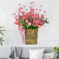 thumbnail image 5 of FeiFu Simulated Flower Basket for Spring Door Decor Artificial Floral Hanging Wreath,Porch Garden Home Decoration,Hanging Decoration, 5 of 5