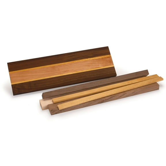 Woodcraft Project Kit Cutting Board Kit Walnut Maple Yellowheart