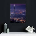 thumbnail image 4 of JEUXUS South Korea Seoul Night Travel Poster Canvas Wall Art Decor Print 16x20 inch 12\x16\, 4 of 4