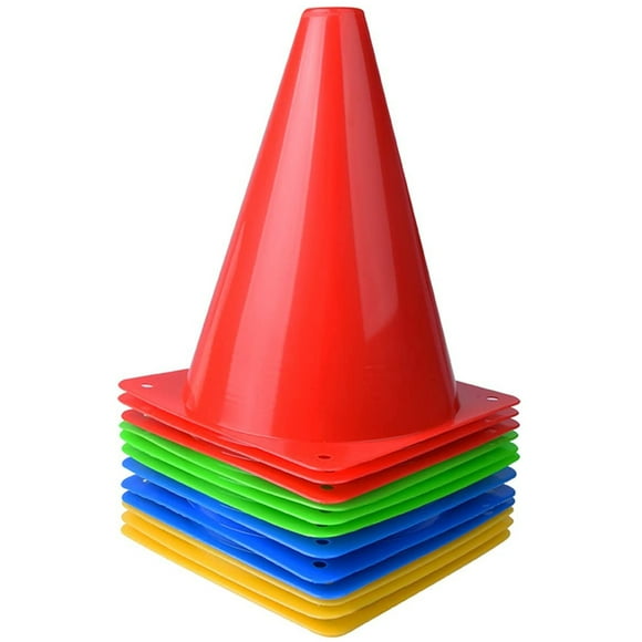 12 marking cones football, cones children pylons football training cones help multifunctional cone