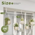 thumbnail image 4 of Hanging Planters for Indoor - 70in White Metal Rod Plant Hangers (Pot & Plant Not Included), 4 of 6