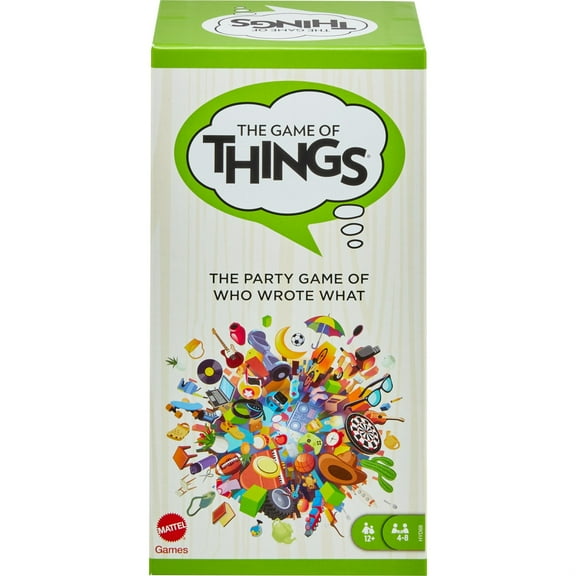 Mattel Games The Game of Things Party Game for Teens & Adults, Board Game for Family Night with Erasable Boards & Wet Erase Markers