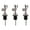 Stainless steel colo, variant on Pack of 3 Drip Proof Nonrust Steel Oil Dispenser Spouts Automatic Stoppers