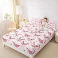 thumbnail image 3 of Erosebridal Pink Pigs Bed Sheets,3D Heart Print King Sheets For Girls 4 Pieces, 3 of 6