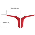 thumbnail image 1 of 2pcs Suede Steering Wheel Trim Stickers Decoration Fit for 3 Series G20 G28 2018-2021Dark Gray, 1 of 3
