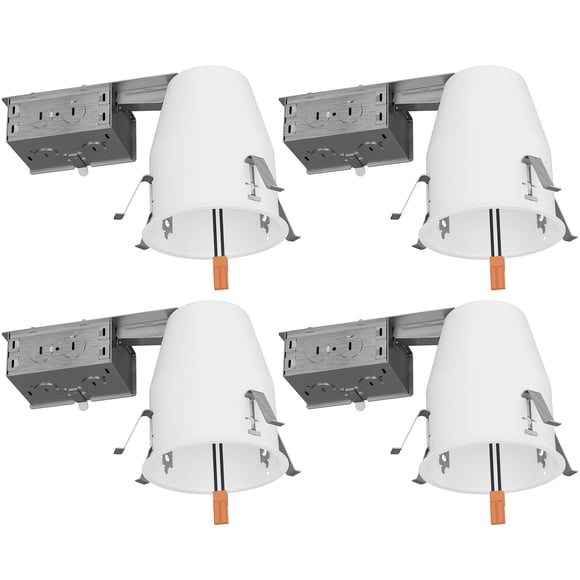 Sunco 4 Inch Recessed Lighting Housing Can, Remodel Air Tight Ceiling Cans, 120-277V,Hard Wired, TP24 Connector Included, Easy In