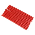 thumbnail image 1 of Bâton de colle thermofusible, 10 pièces/ensemble 7 x 150 mm coloré colle thermofusible adhésif bricolage bâtons d'artisanat pour petit pistolet électrique 20 W(Rouge), 1 of 14