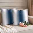 thumbnail image 2 of Gray Navy Blue Outdoor Waterproof Pillow Covers, Modern Gradient Geometric Decorative Square Throw Pillowcase Sofa Cushion Sham for Patio/Couch/Chair, 16"x16" 2 Pack, 2 of 8